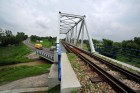 Wólka Orłowska Wiadukt kolejowy nad mostem na rzece